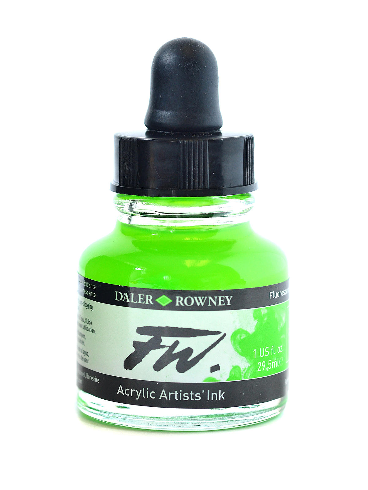 Daler-Rowney FW Acrylic Water-Resistant Artist Ink 1oz Process Cyan