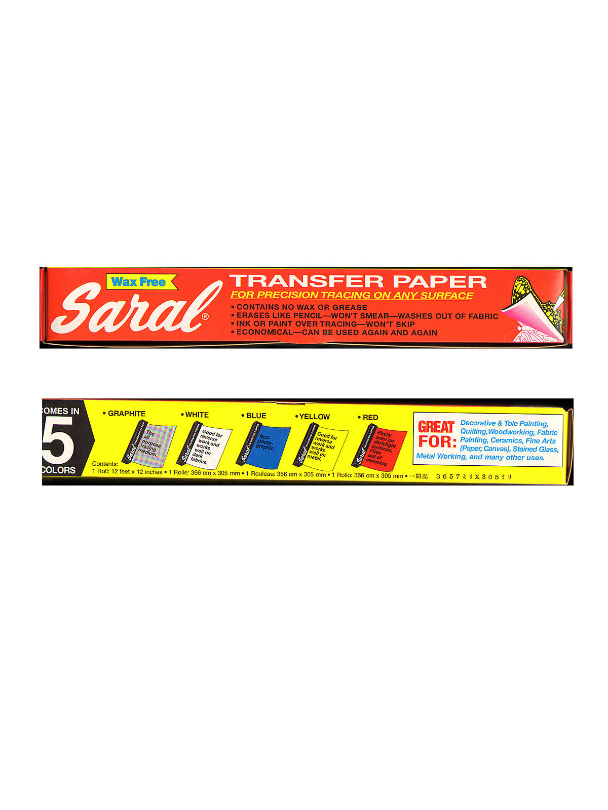 Saral Transfer Paper Roll Yellow 12in x 12ft