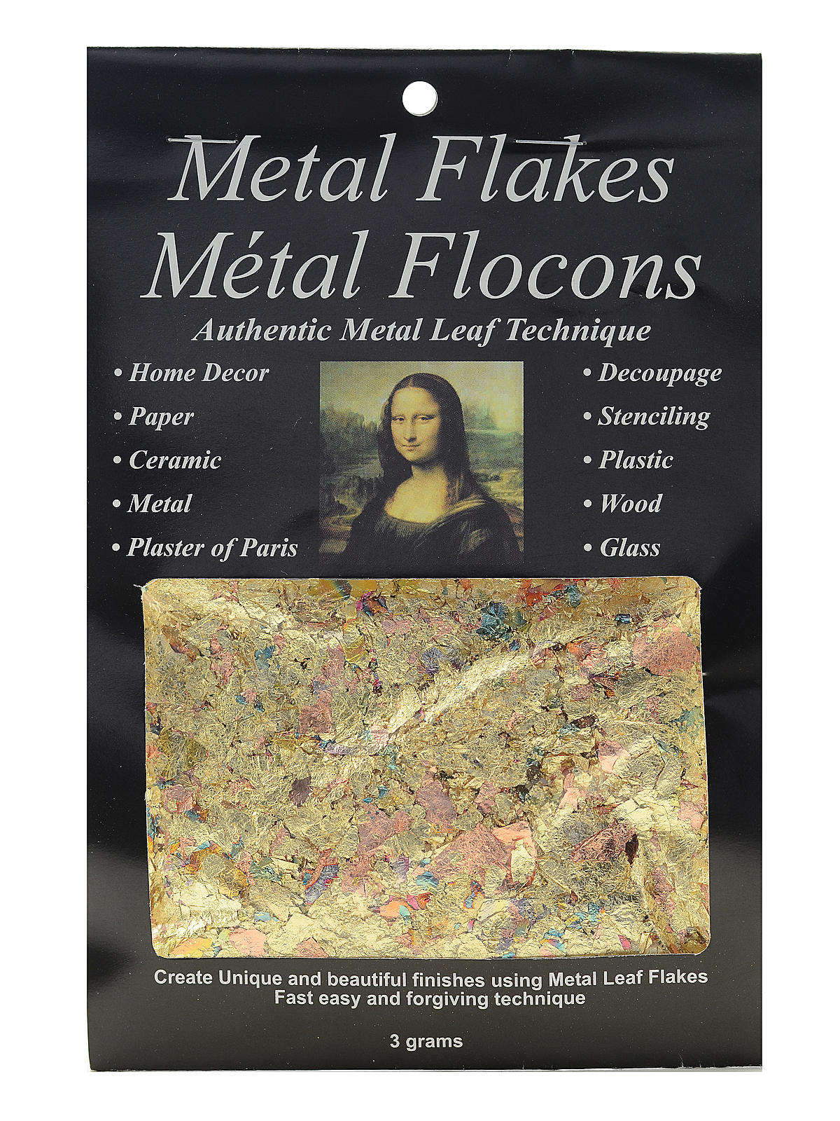 Speedball Art 0010012 Mona Lisa Metal Flakes Ml10012 Variegated