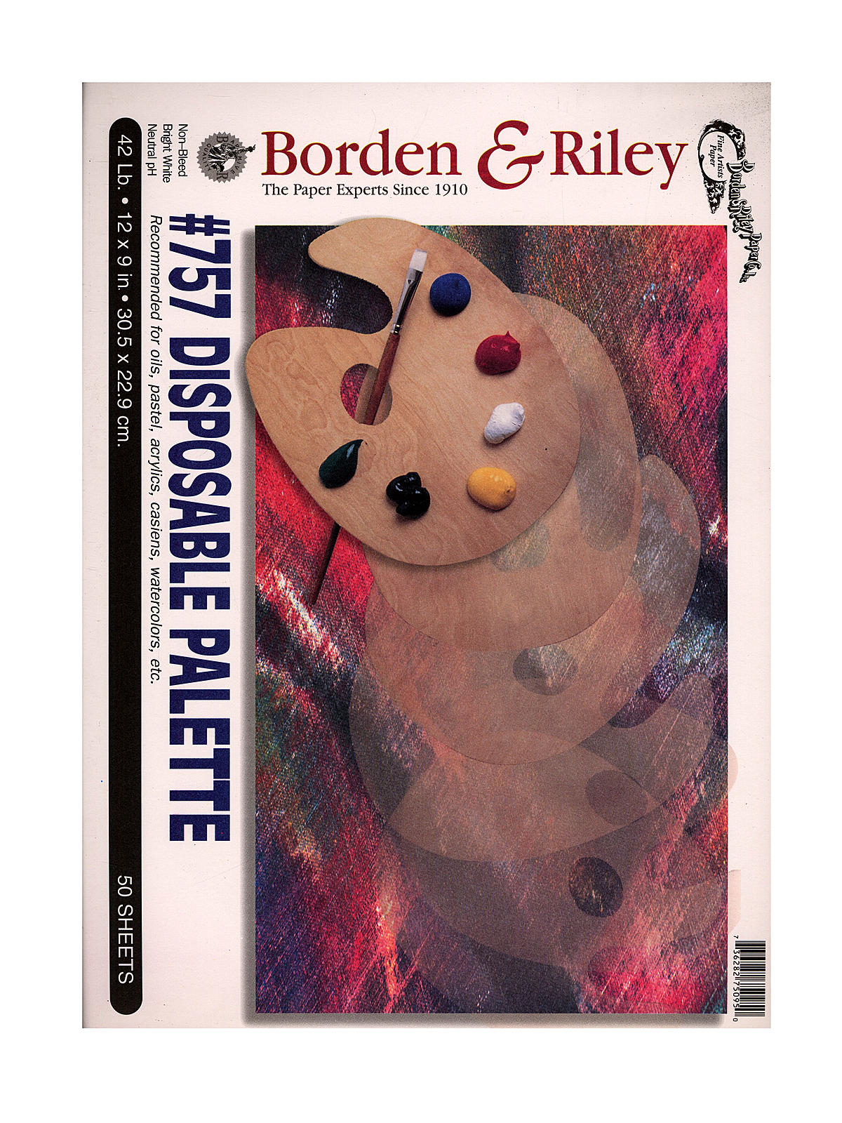 Borden & Riley #757 Disposable Palette Pad