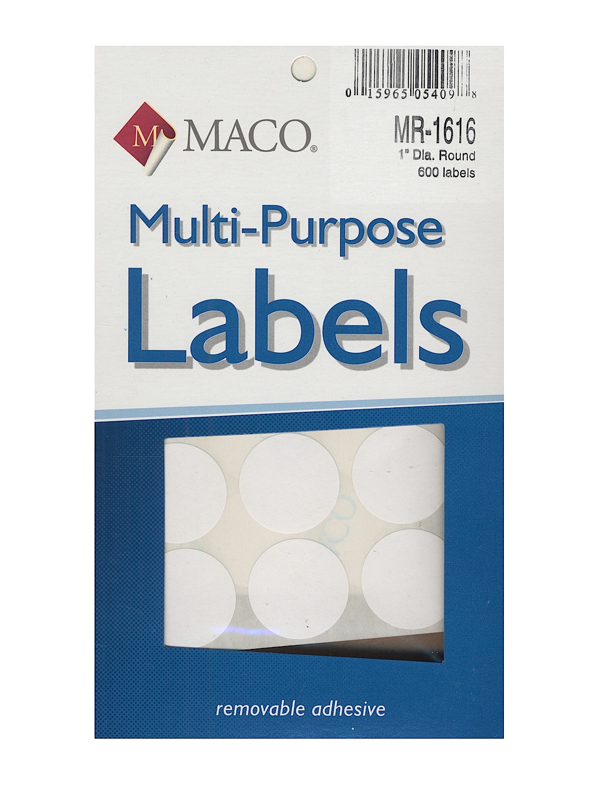 MACO White Multi-Purpose Labels - 1 1/2 MACO White Multi-Purpose Labels - 1 1/2