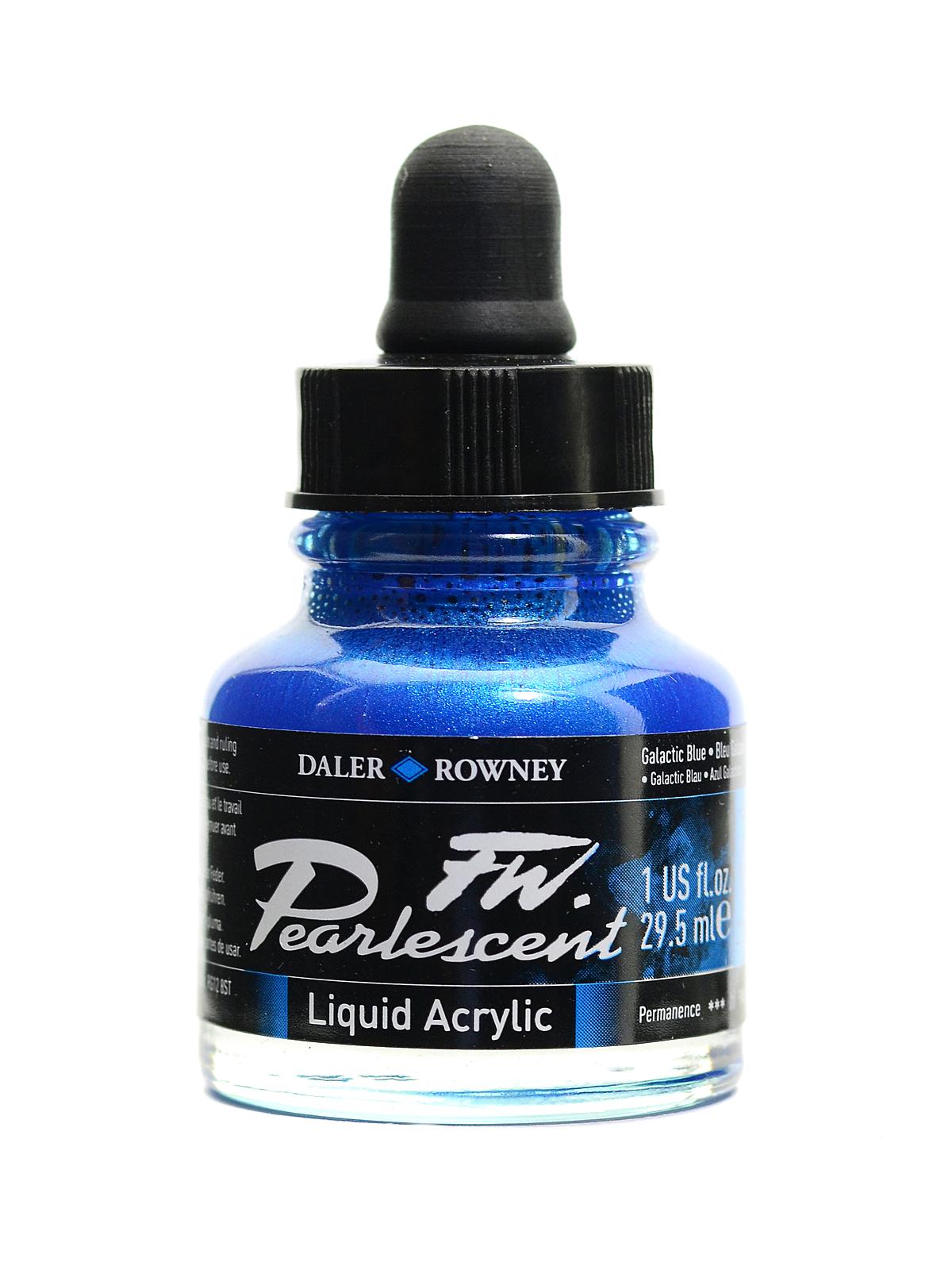 Daler-Rowney FW Pearlescent and Shimmering Liquid Acrylic