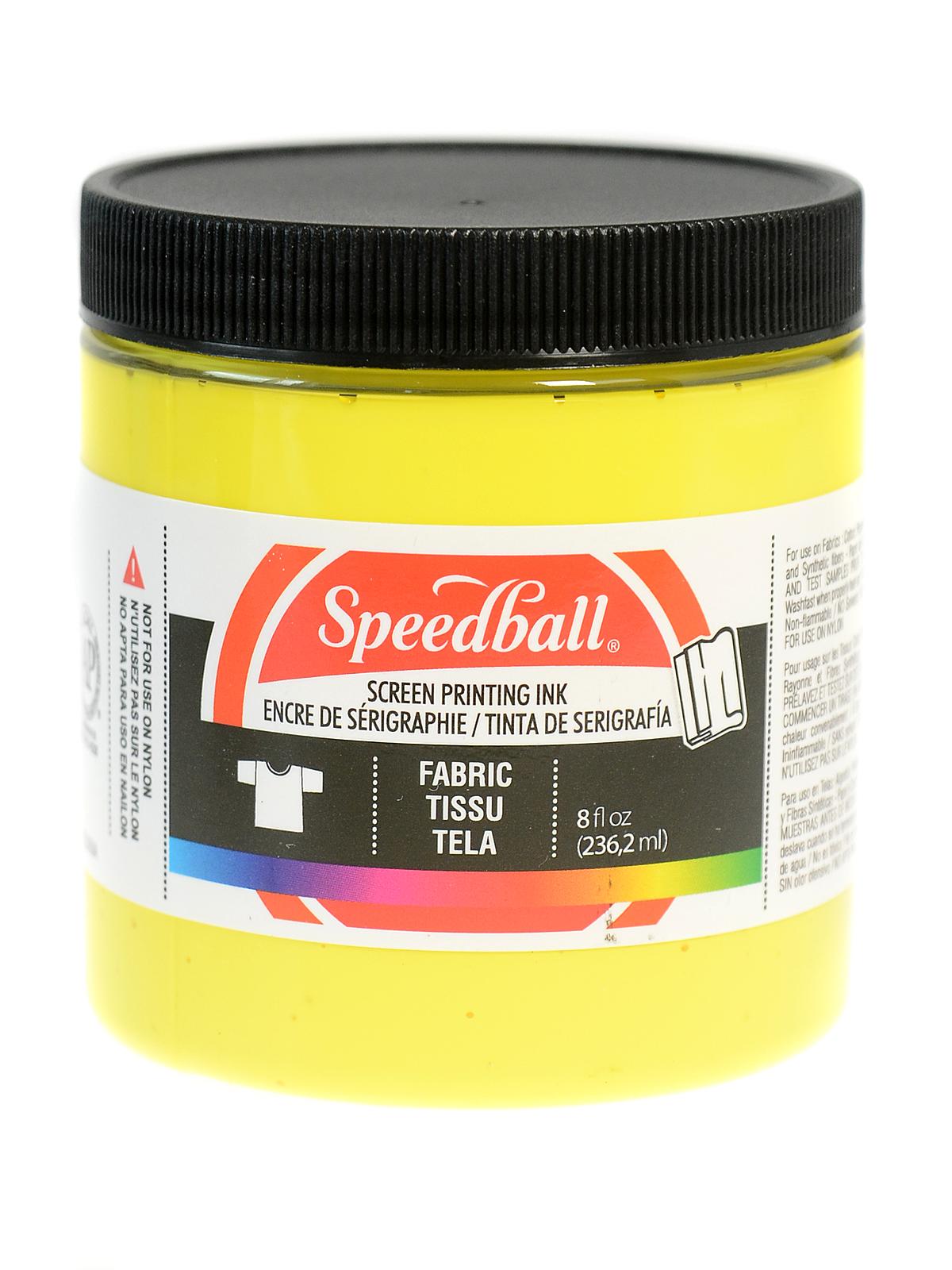 Speedball Water-Soluble Block Printing Ink, Fluorescent Yellow