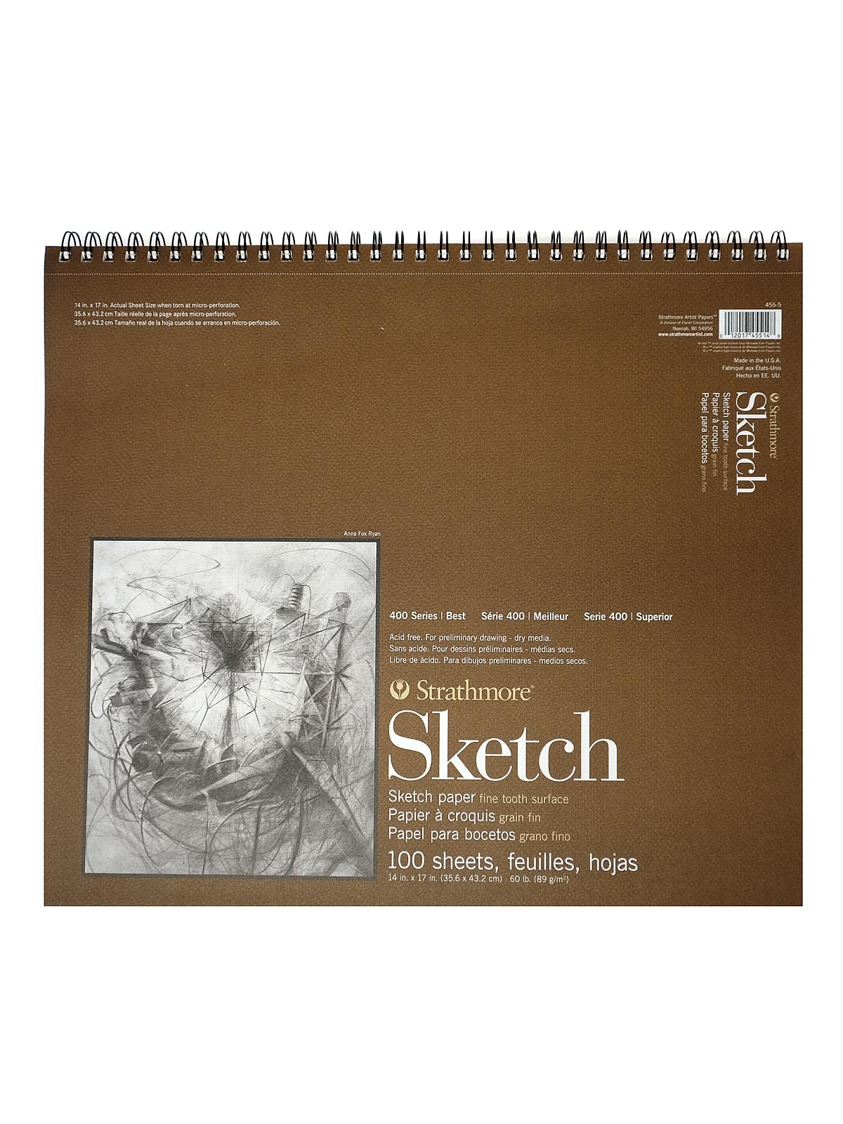 Strathmore 400 Series 5.5 x 8.5 Sketch Paper, 100 Sheets