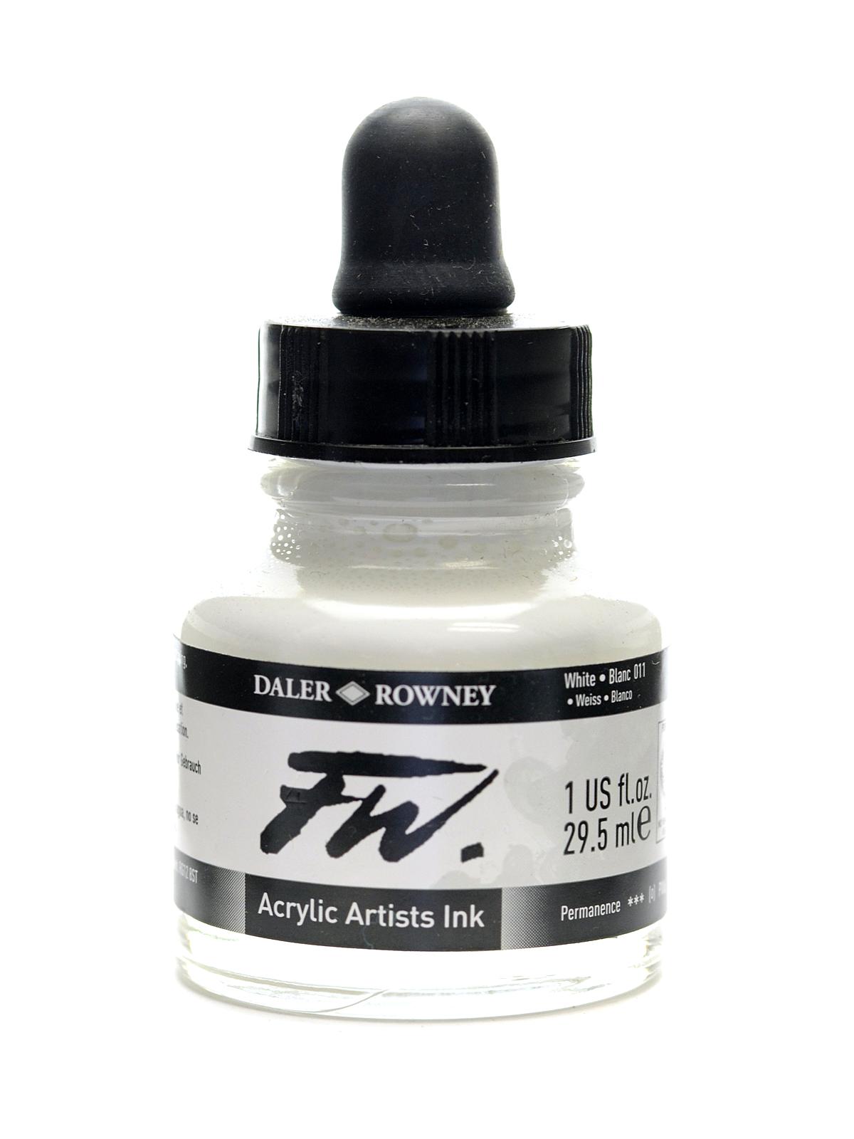 Daler Rowney FW Artists' Acrylic Ink 1 Oz: White
