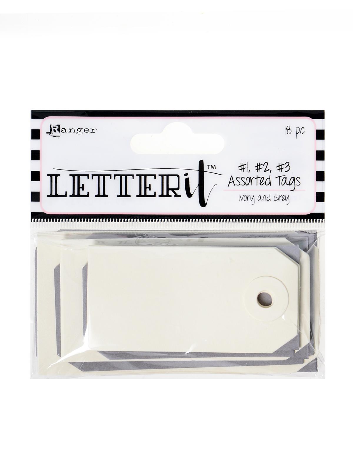 Ranger Ivory Letter It Cardstock 4.25x5.5 12/Pkg