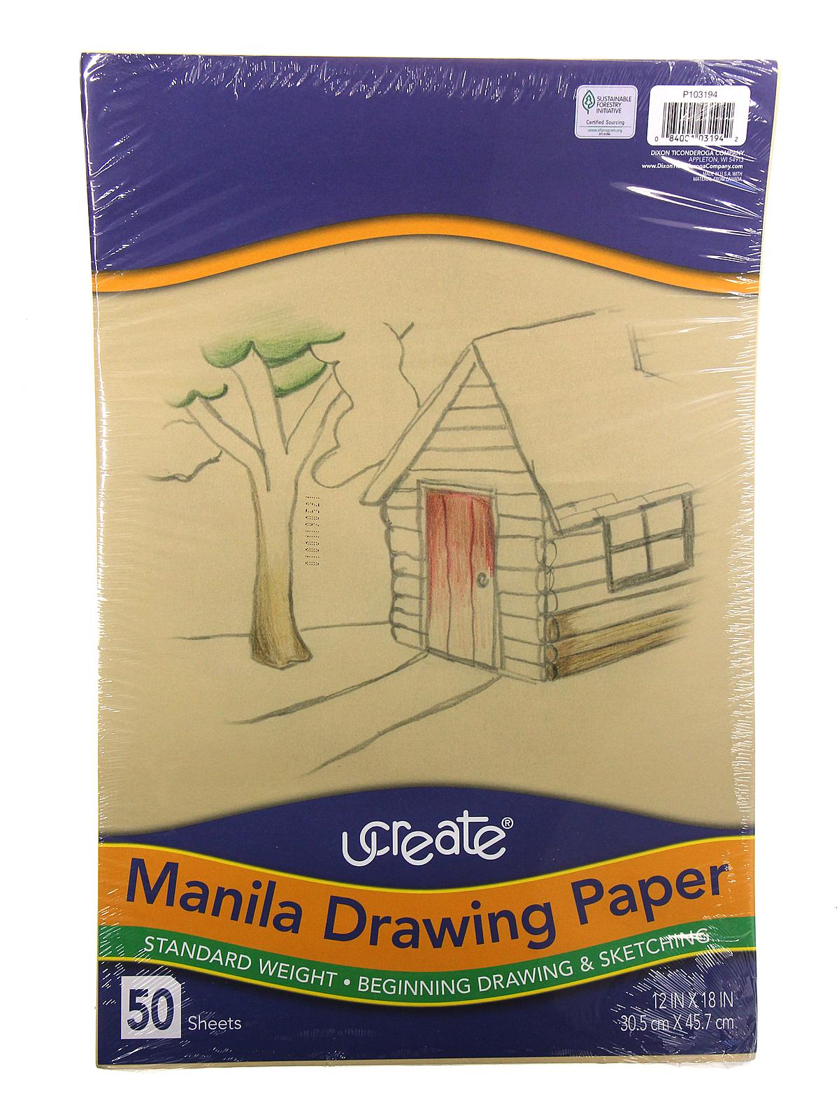 Pacon Cream Manila Drawing Paper