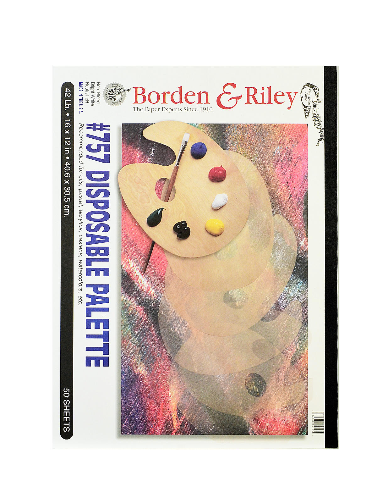 Borden & Riley #757 Disposable Palette Pad