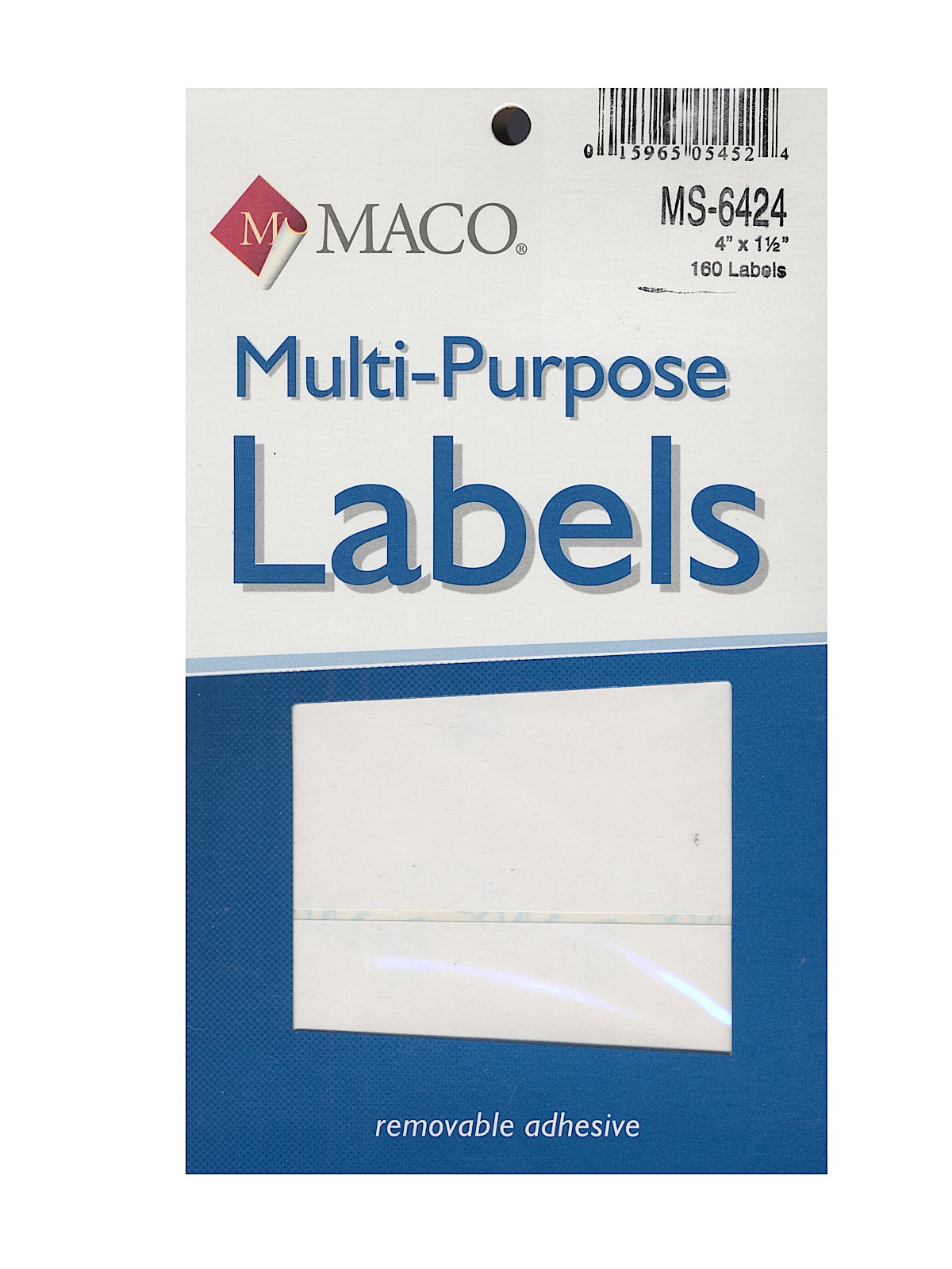 MACO White Multi-Purpose Labels - 1 1/2 MACO White Multi-Purpose Labels - 1 1/2