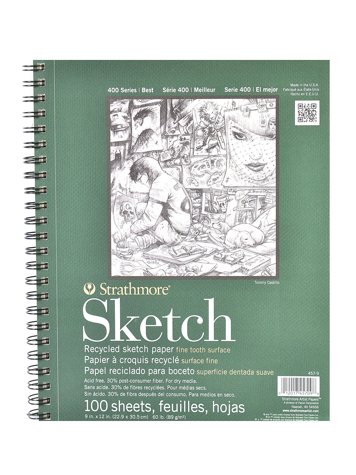 Strathmore 400 Series 5.5 x 8.5 Sketch Pad - 100 Sheets