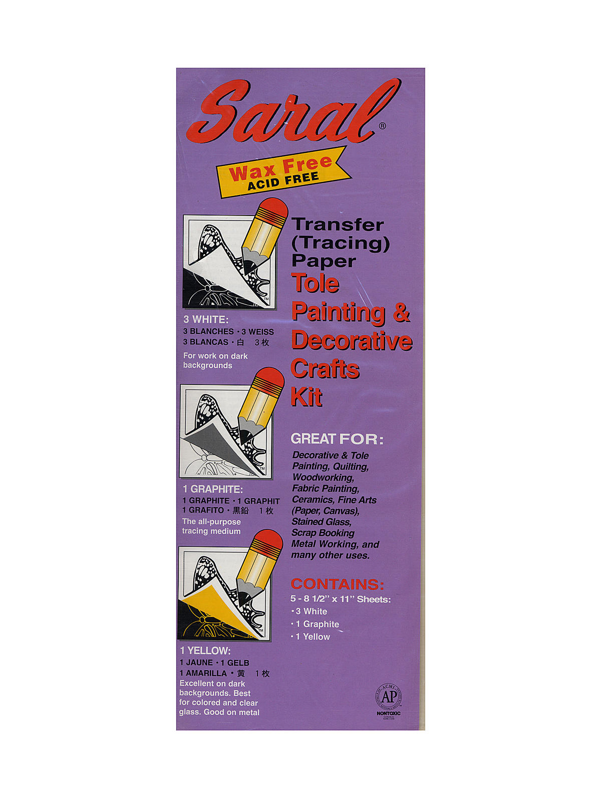 Saral Wax Free Transfer Paper - Yellow - 12 Inches x 12 Foot Roll