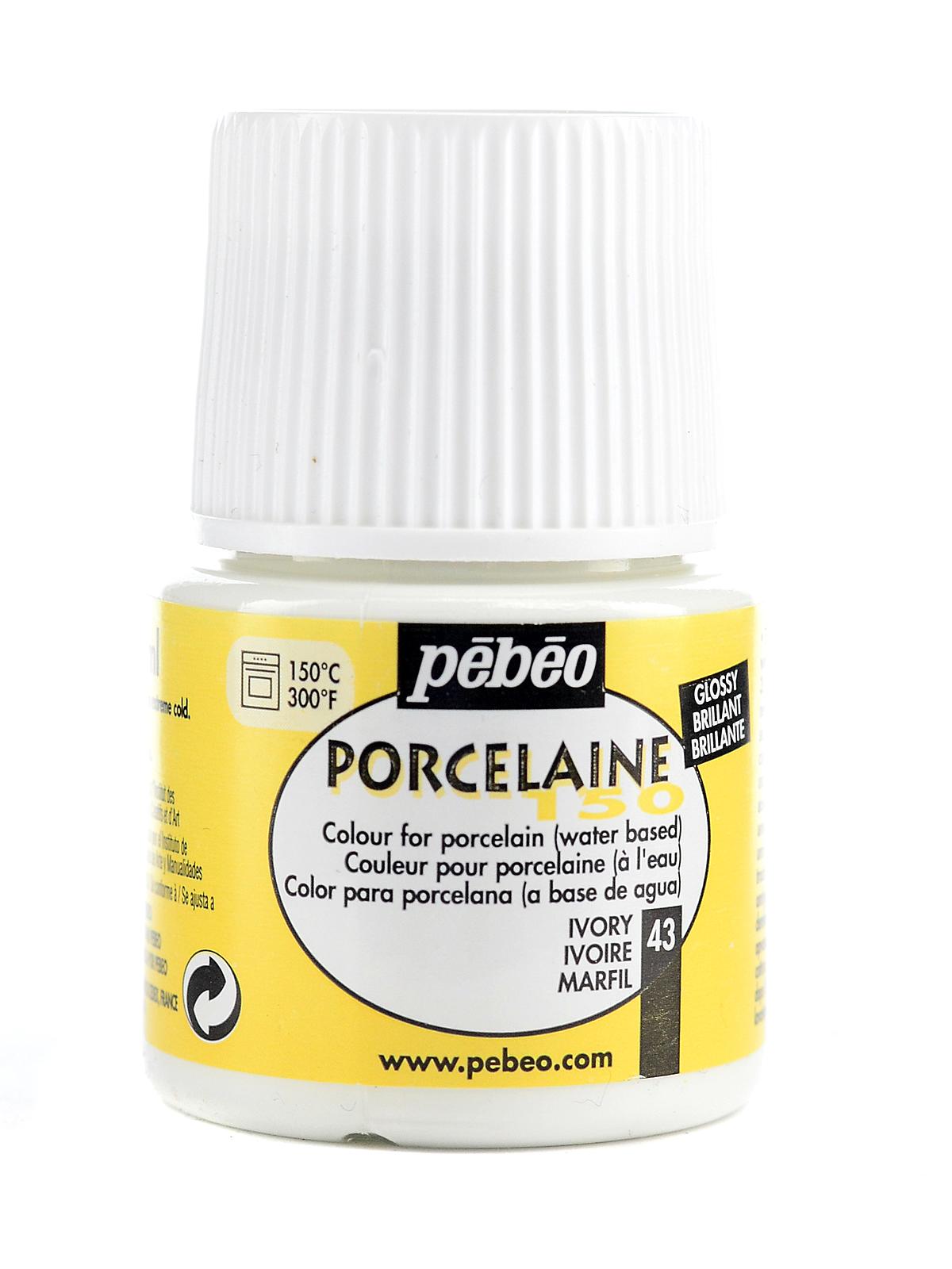 Pebeo PORCELAINE 150 Permanent Porcelain Ceramic China Paint 45ml