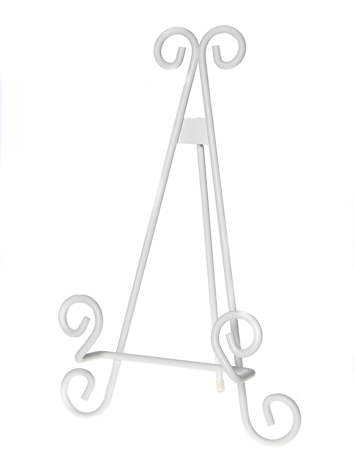  TRIPAR 9 Inch White Finish Antique Metal Easel for