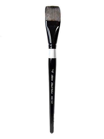 Silver Brush Limited 3000S 3007S,Full Size,Black Velvet Round Brush for  Watercolor,Short Handle,Synthetic, Velvet,higher-quality