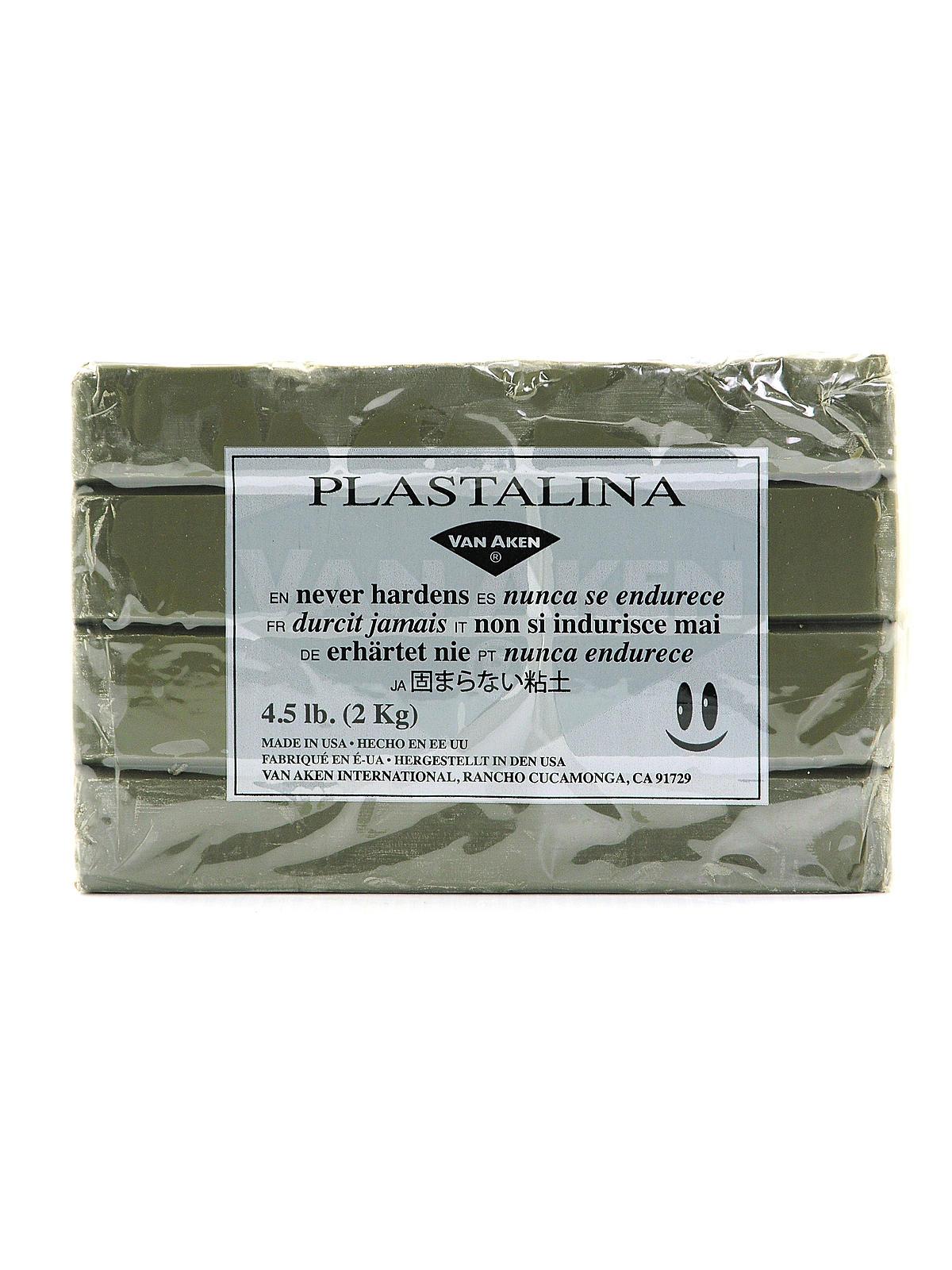 Van Aken Plastalina Non-Hardening Modeling Clay 4.5lb White