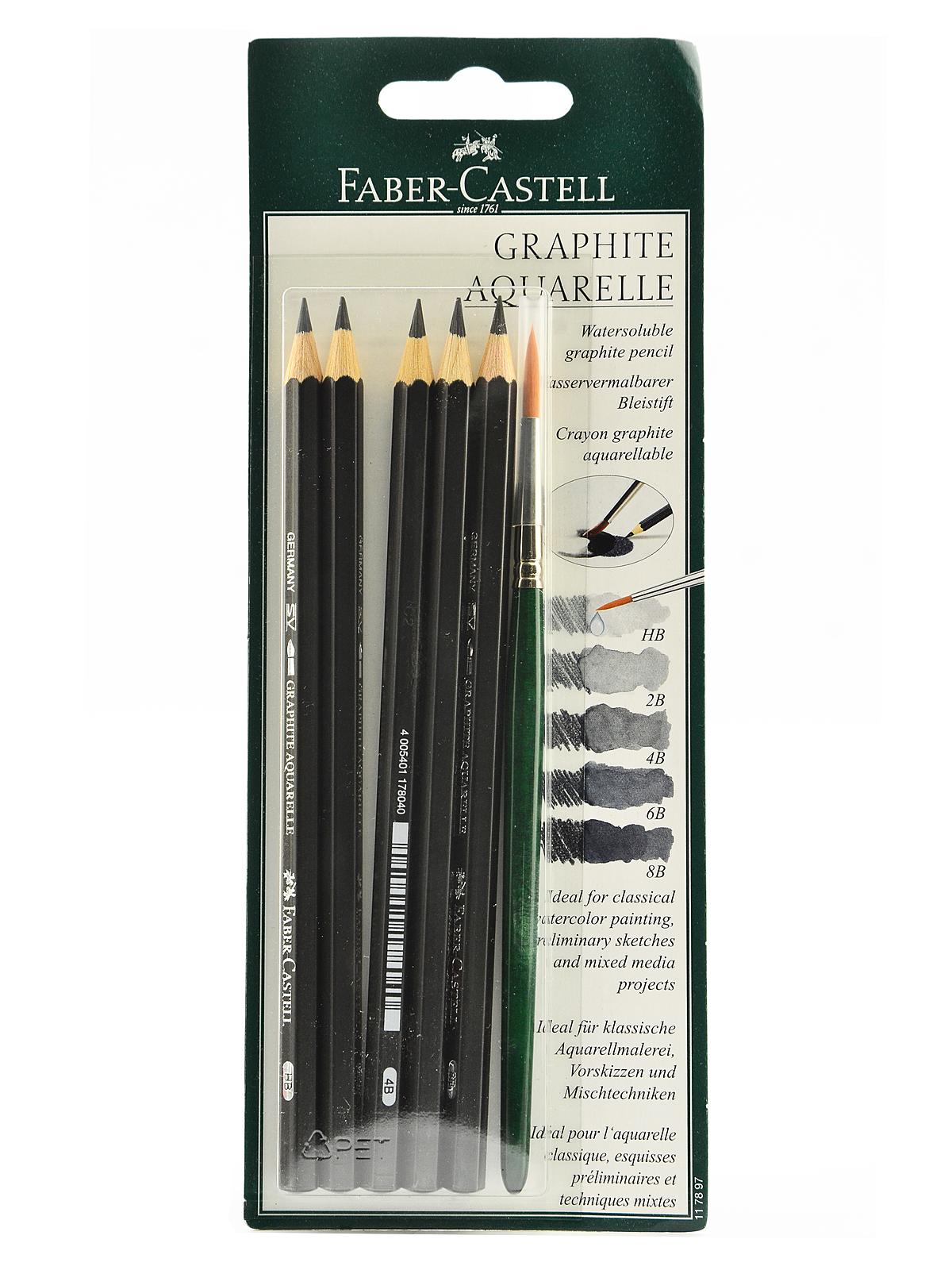 Faber-Castell Graphite Aquarelle Water-soluble Pencils | eBay